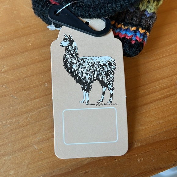 Alpaca Colorful Knit lined Fingerless Gloves gl305 - Picture 5 of 6